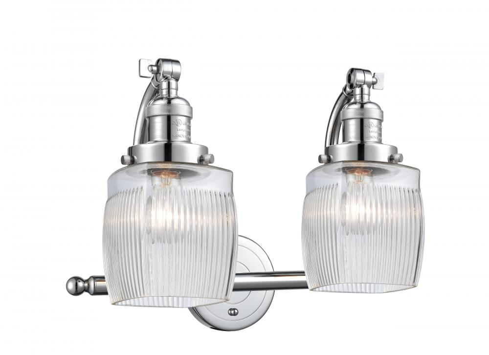 Colton - 2 Light - 17 inch - Polished Chrome - Adjustable Bath Vanity Light