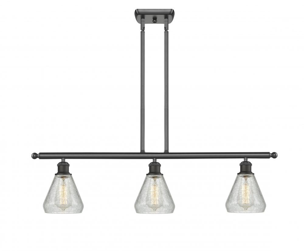 Conesus - 3 Light - 36 inch - Oil Rubbed Bronze - Stem hung - Island Light