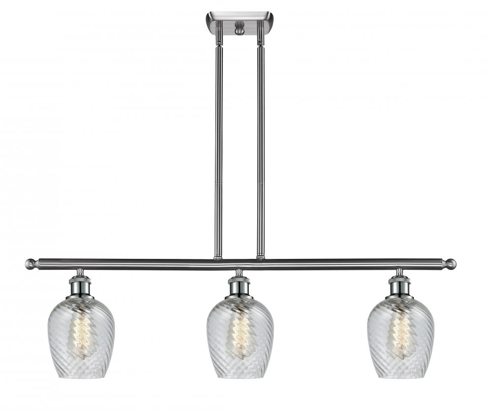 Salina - 3 Light - 36 inch - Brushed Satin Nickel - Stem hung - Island Light