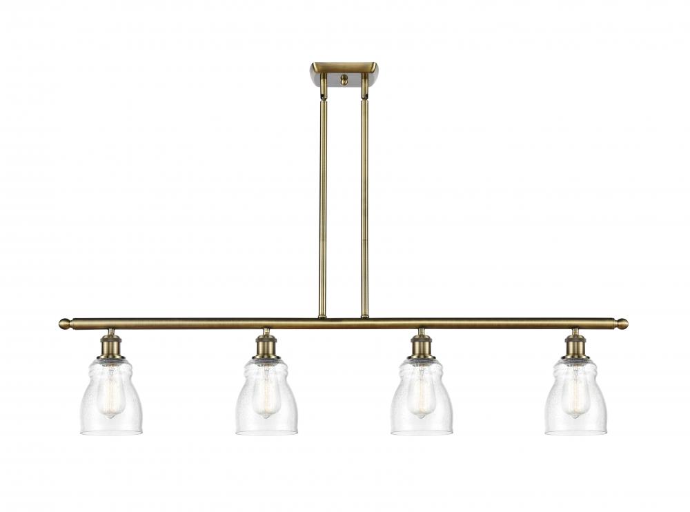 Ellery - 4 Light - 48 inch - Antique Brass - Stem hung - Island Light
