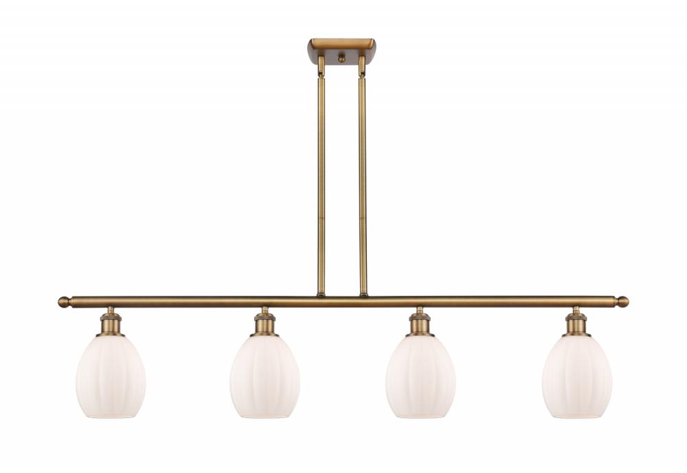 Eaton - 4 Light - 48 inch - Brushed Brass - Stem hung - Island Light