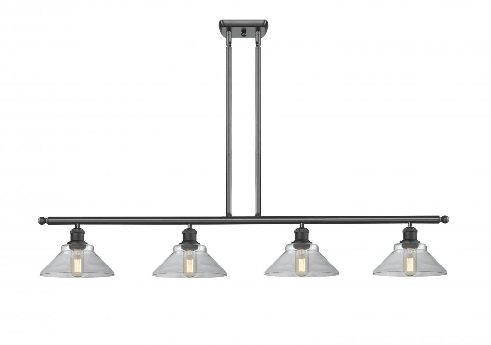Orwell - 4 Light - 48 inch - Matte Black - Stem hung - Island Light