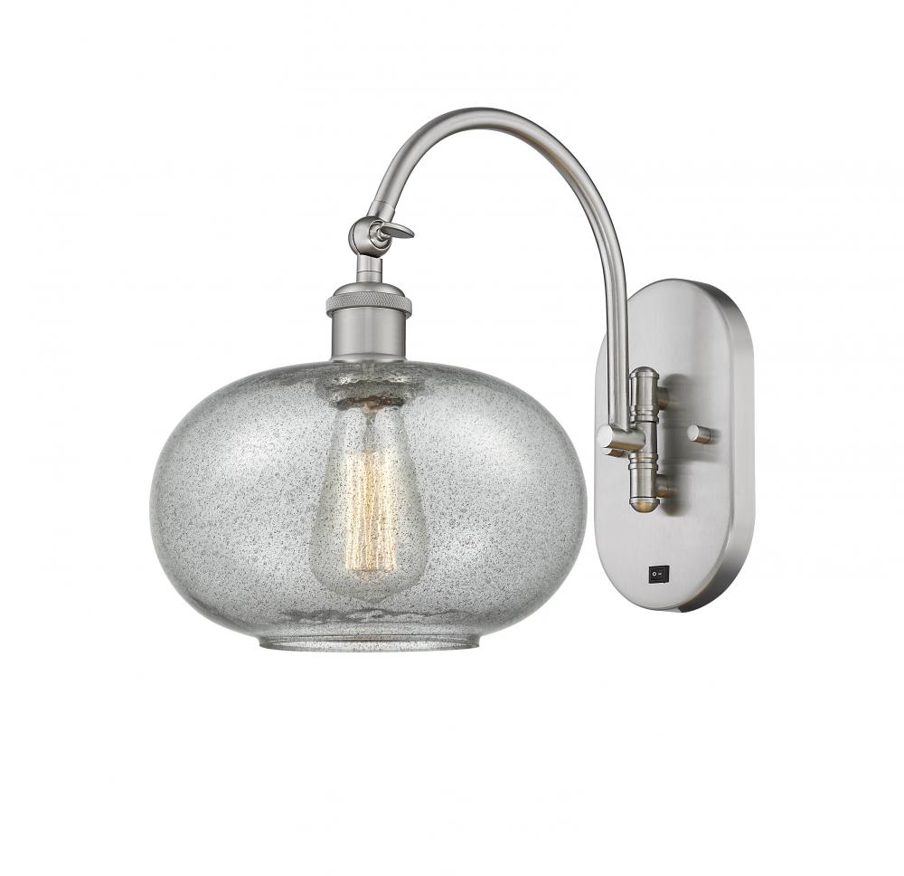 Gorham - 1 Light - 10 inch - Brushed Satin Nickel - Adjustable Swing Arm