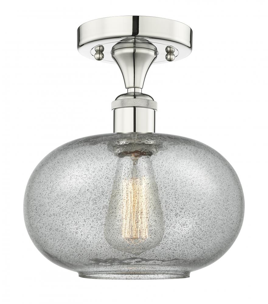 Gorham - 1 Light - 10 inch - Polished Nickel - Semi-Flush Mount