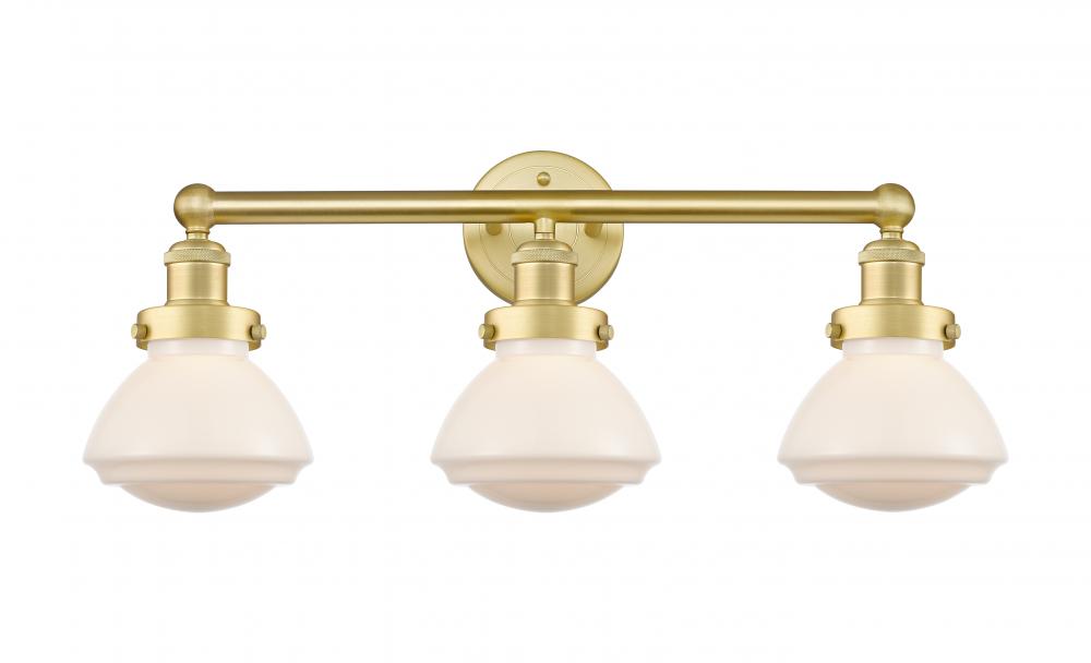 Olean - 3 Light - 25 inch - Satin Gold - Bath Vanity Light