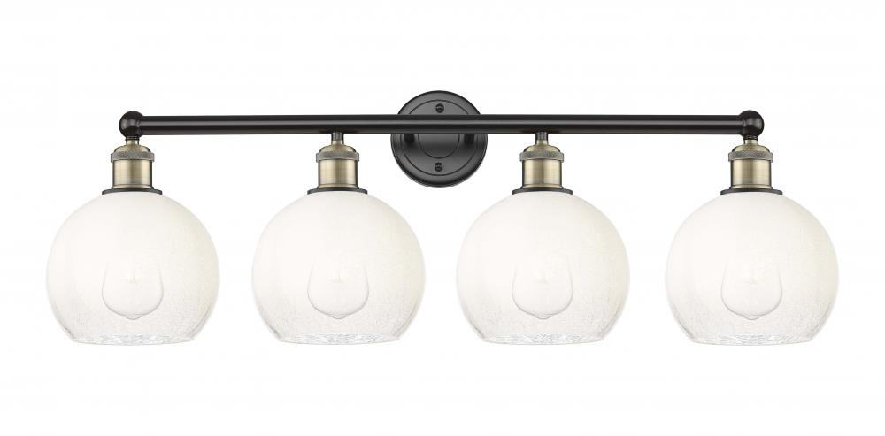 Brookhaven Globe - 4 Light - 35 inch - Black Antique Brass - Bath Vanity Light