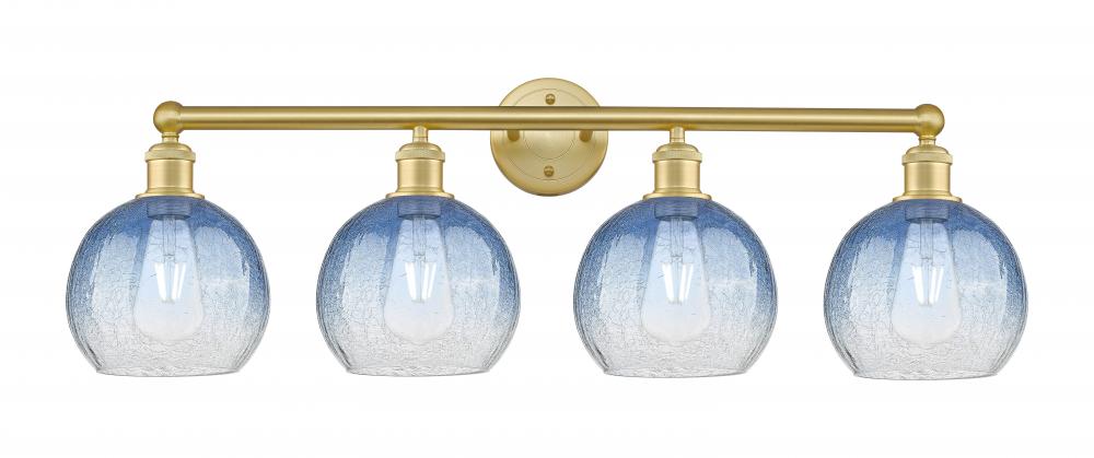 Brookhaven Globe - 4 Light - 35 inch - Satin Gold - Bath Vanity Light
