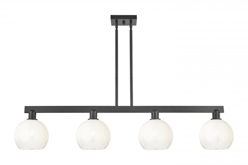 Brookhaven Globe - 4 Light - 48 inch - Matte Black - Stem hung - Island Light