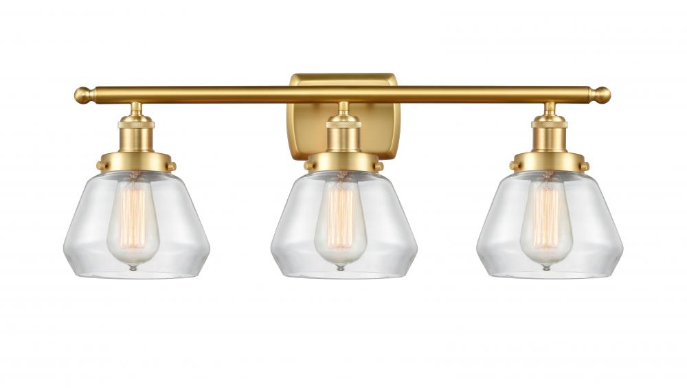 Fulton - 3 Light - 26 inch - Satin Gold - Bath Vanity Light