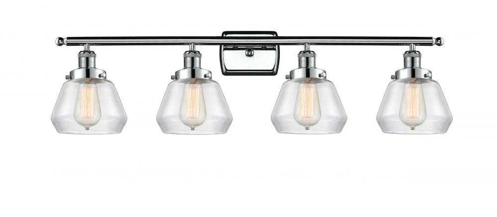 Fulton - 4 Light - 36 inch - Polished Chrome - Bath Vanity Light