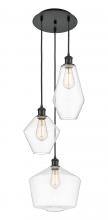 Innovations Lighting 113B-3P-BK-G652-MU - Cindyrella - 3 Light - 17 inch - Matte Black - Cord hung - Multi Pendant