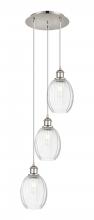 Innovations Lighting 113B-3P-PN-G459-6CL - Preston Bulb - 3 Light - 13 inch - Polished Nickel - Cord Hung - Multi Pendant