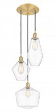 Innovations Lighting 113B-3P-SG-G652-MU - Cindyrella - 3 Light - 17 inch - Satin Gold - Cord hung - Multi Pendant
