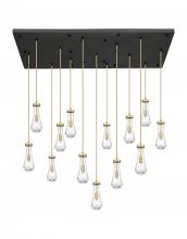 Innovations Lighting 154BK-451-1P-BB-G451-4SDY - Owego - 13 Light - 54 inch - Brushed Brushed Brass - Multi Pendant