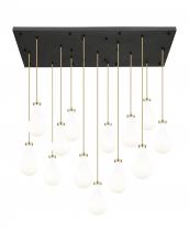 Innovations Lighting 154BK-451-1P-CB-G451-7GWH - Owego - 13 Light - 54 inch - Champagne Bronze - Multi Pendant