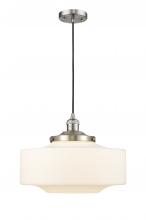 Innovations Lighting 201C-SN-G691-16 - Bridgeton - 1 Light - 16 inch - Brushed Satin Nickel - Cord hung - Mini Pendant