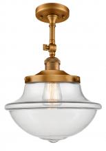 Innovations Lighting 201F-BB-G542 - Oxford - 1 Light - 12 inch - Brushed Brass - Adjustable Semi-Flush Mount