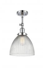 Innovations Lighting 201F-PC-G222 - Seneca Falls - 1 Light - 10 inch - Polished Chrome - Adjustable Semi-Flush Mount