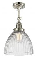 Innovations Lighting 201F-PN-G222 - Seneca Falls - 1 Light - 10 inch - Polished Nickel - Adjustable Semi-Flush Mount
