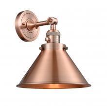 Innovations Lighting 203SW-AC-M10-AC - Briarcliff - 1 Light - 10 inch - Antique Copper - Adjustable Sconce