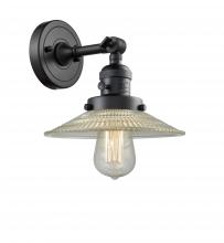 Innovations Lighting 203SW-BK-G2-LED - Halophane - 1 Light - 9 inch - Matte Black - Adjustable Sconce