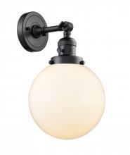 Innovations Lighting 203SW-BK-G201-8-LED - Beacon - 1 Light - 8 inch - Matte Black - Adjustable Sconce
