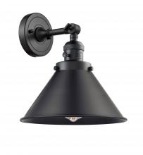 Innovations Lighting 203SW-BK-M10-BK - Briarcliff - 1 Light - 10 inch - Matte Black - Adjustable Sconce