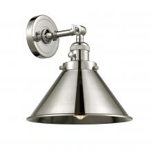 Innovations Lighting 203SW-PN-M10-PN-LED - Briarcliff - 1 Light - 10 inch - Polished Nickel - Adjustable Sconce