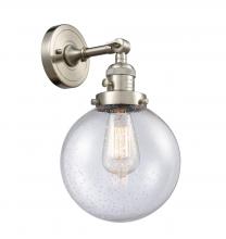 Innovations Lighting 203SW-SN-G204-8-LED - Beacon - 1 Light - 8 inch - Brushed Satin Nickel - Adjustable Sconce