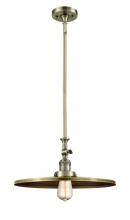 Innovations Lighting 206-AB-MFR-AB-16 - Appalachian - 1 Light - 16 inch - Antique Brass - Stem Hung - Adjustable Mini Pendant