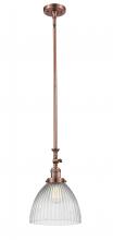 Innovations Lighting 206-AC-G222 - Seneca Falls - 1 Light - 10 inch - Antique Copper - Stem Hung - Adjustable Mini Pendant