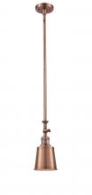 Innovations Lighting 206-AC-M9-AC - Addison - 1 Light - 5 inch - Antique Copper - Stem Hung - Adjustable Mini Pendant