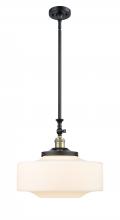 Innovations Lighting 206-BAB-G691-16 - Bridgeton - 1 Light - 16 inch - Black Antique Brass - Stem Hung - Adjustable Mini Pendant