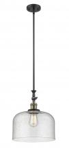 Innovations Lighting 206-BAB-G74-L - Bell - 1 Light - 12 inch - Black Antique Brass - Stem Hung - Mini Pendant