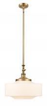 Innovations Lighting 206-BB-G691-16 - Bridgeton - 1 Light - 16 inch - Brushed Brass - Stem Hung - Adjustable Mini Pendant