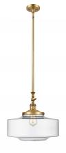 Innovations Lighting 206-BB-G692-16 - Bridgeton - 1 Light - 16 inch - Brushed Brass - Stem Hung - Adjustable Mini Pendant