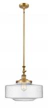 Innovations Lighting 206-BB-G694-16 - Bridgeton - 1 Light - 16 inch - Brushed Brass - Stem Hung - Adjustable Mini Pendant