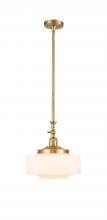 Innovations Lighting 206-SG-G691-12 - Bridgeton - 1 Light - 12 inch - Satin Gold - Stem Hung - Adjustable Mini Pendant