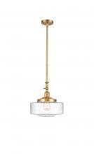 Innovations Lighting 206-SG-G694-12 - Bridgeton - 1 Light - 12 inch - Satin Gold - Stem Hung - Adjustable Mini Pendant
