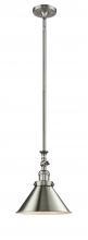 Innovations Lighting 206-SN-M10-SN - Briarcliff - 1 Light - 10 inch - Brushed Satin Nickel - Stem Hung - Adjustable Mini Pendant