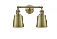 Innovations Lighting 208-AB-M9-AB - Addison - 2 Light - 16 inch - Antique Brass - Adjustable Bath Vanity Light