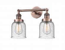Innovations Lighting 208-AC-G54 - Bell - 2 Light - 16 inch - Antique Copper - Bath Vanity Light