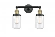 Innovations Lighting 208-BAB-G312 - Dover - 2 Light - 14 inch - Black Antique Brass - Bath Vanity Light
