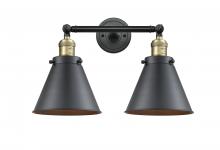 Innovations Lighting 208-BAB-M13-BK - Appalachian - 2 Light - 18 inch - Black Antique Brass - Adjustable Bath Vanity Light