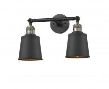 Innovations Lighting 208-BAB-M9-AB - Addison - 2 Light - 16 inch - Black Antique Brass - Adjustable Bath Vanity Light