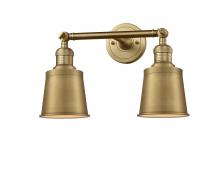 Innovations Lighting 208-BB-M9-BB - Addison - 2 Light - 16 inch - Brushed Brass - Adjustable Bath Vanity Light