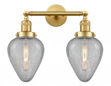 Innovations Lighting 208-SG-G165 - Geneseo - 2 Light - 17 inch - Satin Gold - Adjustable Bath Vanity Light