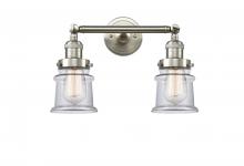 Innovations Lighting 208-SN-G182S - Canton - 2 Light - 17 inch - Brushed Satin Nickel - Adjustable Bath Vanity Light