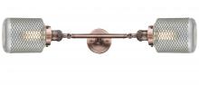 Innovations Lighting 208L-AC-G262 - Stanton - 2 Light - 6 inch - Antique Copper - Adjustable Bath Vanity Light
