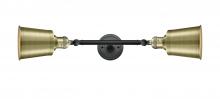 Innovations Lighting 208L-BAB-M9-AB - Addison - 2 Light - 5 inch - Black Antique Brass - Adjustable Bath Vanity Light
